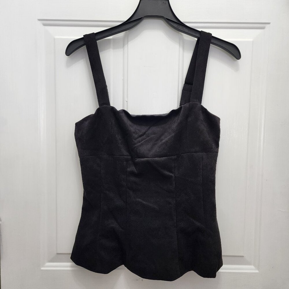 NWT Emerson Lang Young Contemporary Women's Faux Suede Top Size S